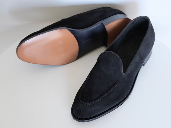 Edward Green Hampton in Black Suede