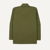 Drake's Green Vintage Cotton Spread Collar Popover Shirt