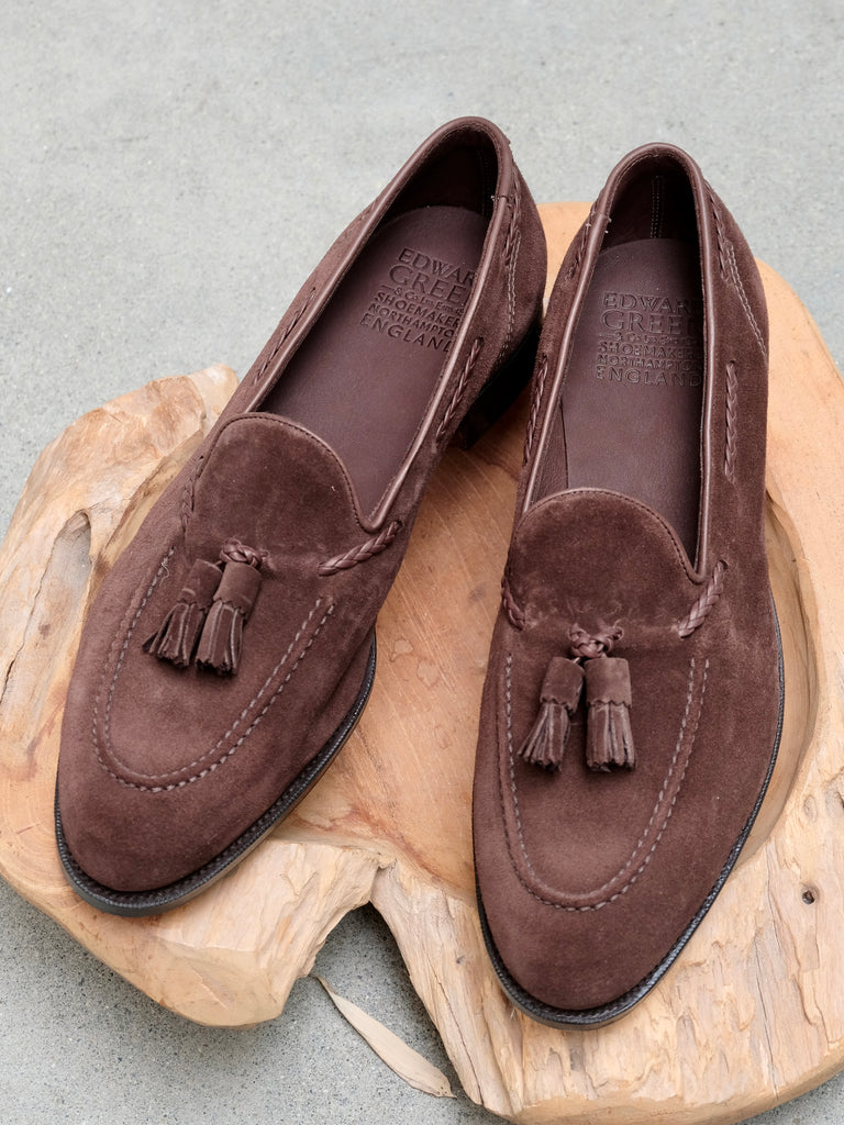 Edward Green Unlined Belgravia in Mink Suede – Gentlemens Footwear