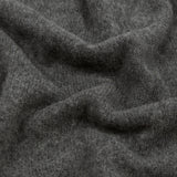 Drake's Charcoal Brushed Shetland Crew Neck Jumper