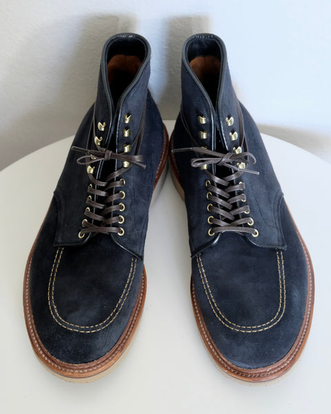 Alden Indy Boots in Navy Suede