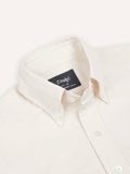 Drake's Cream Cotton Oxford Cloth Button-Down Shirt