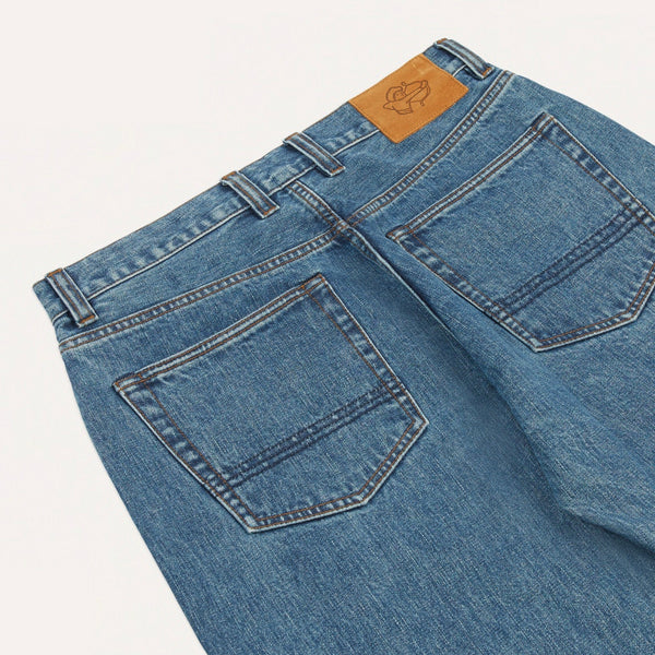 Drake's Bleach Wash 14.2oz Japanese Selvedge Denim Five-Pocket Jeans