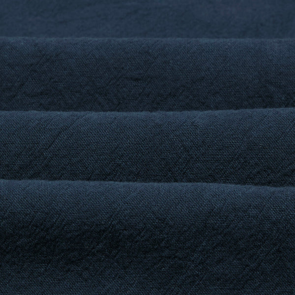 Drake's Navy Cotton-Linen Raglan Work Coat