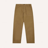 Drake's Tan Cotton Twill Fatigue Trouser
