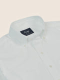 Drake's White Pinpoint Oxford Cotton Cloth Button-Down Shirt