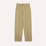 Drake's Sand Heavy Cotton Flat Front Chino