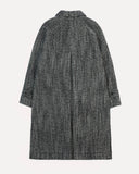 Drake's Salt and Pepper Wool Raglan Coat