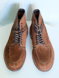 Alden NST Tanker Boots in Light Tobacco Reverse Chamois