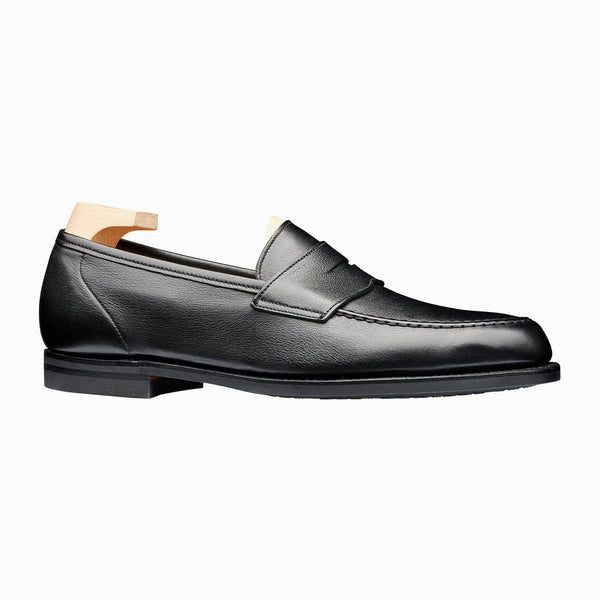 Crockett & Jones Harvard 2 Unlined Loafer in Black Milled Calf