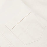 Drake's Cream Cotton Oxford Cloth Button-Down Shirt