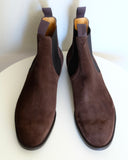 Edward Green Newmarket in Mink Suede