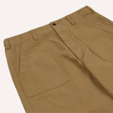 Drake's Tan Cotton Twill Fatigue Trouser