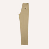 Drake's Sand Heavy Cotton Flat Front Chino