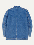 Drake's Bleach Wash Selvedge Denim Five-Pocket Chore Jacket