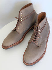 Alden Plain Toe Boots in Clay Nubuck Grain Calf