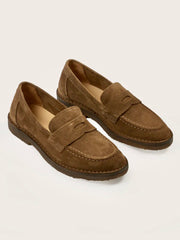 Drake's Tobacco Suede Canal Penny Loafer – Gentlemens Footwear