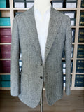 Orazio Luciano Jacket in Grey Large Herringbone (Fox Brothers)