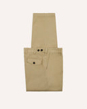 Drake's Sand Heavy Cotton Flat Front Chino
