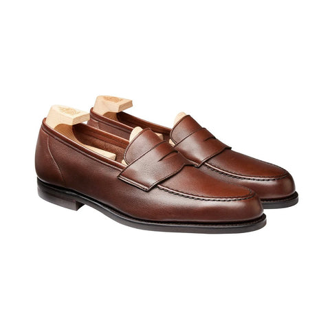 Crockett & Jones Harvard 2 Unlined Loafer in Walnut Milled Calf