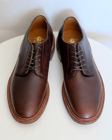 Alden Unlined Plain Toe Blucher in Brown Chromexcel