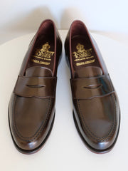 Crockett & Jones Harvard 2 Unlined Loafer in Dark Brown Shell Cordovan