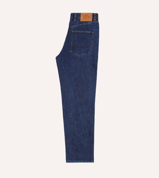 Drake's Stone Wash 14.2oz Japanese Selvedge Denim Five-Pocket Jeans