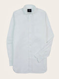 Drake's White Pinpoint Oxford Cotton Cloth Button-Down Shirt