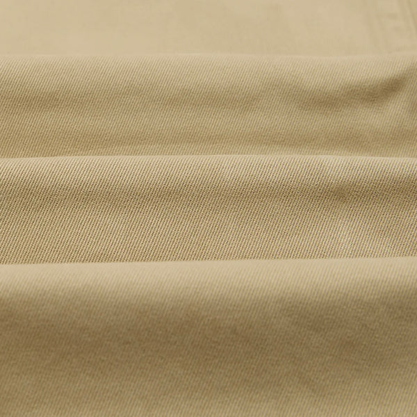 Drake's Sand Heavy Cotton Flat Front Chino