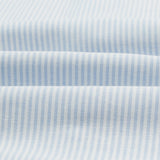 Drake's Light Blue Ticking Stripe Cotton Oxford Cloth Button-Down Shirt