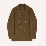 Drake's Brown Linen Gabardine Games Blazer Mk. III