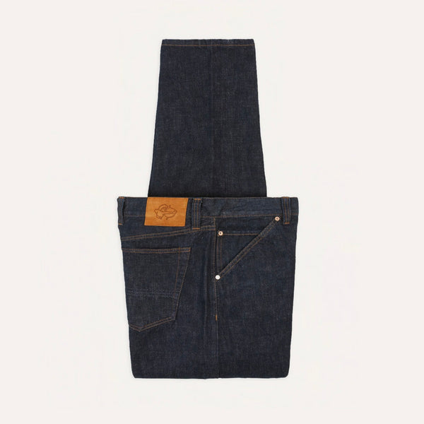 Drake's Indigo Rinse 14.2oz Japanese Selvedge Denim Five-Pocket Jeans