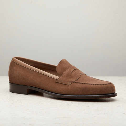 Edward Green Pimlico Unlined in Peat Suede