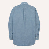 Drake's Light Blue Cotton Chambray Button-Down Shirt