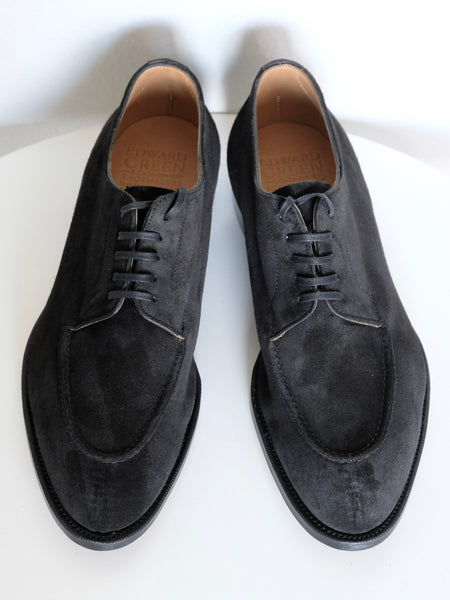 Edward Green Unlined Dover in Black Suede