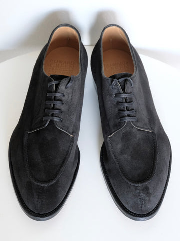 Edward Green Unlined Dover in Black Suede