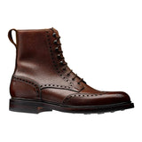 Crockett & Jones Islay Boots in Dark Brown Scotch Grain