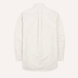 Drake's Cream Cotton Oxford Cloth Button-Down Shirt