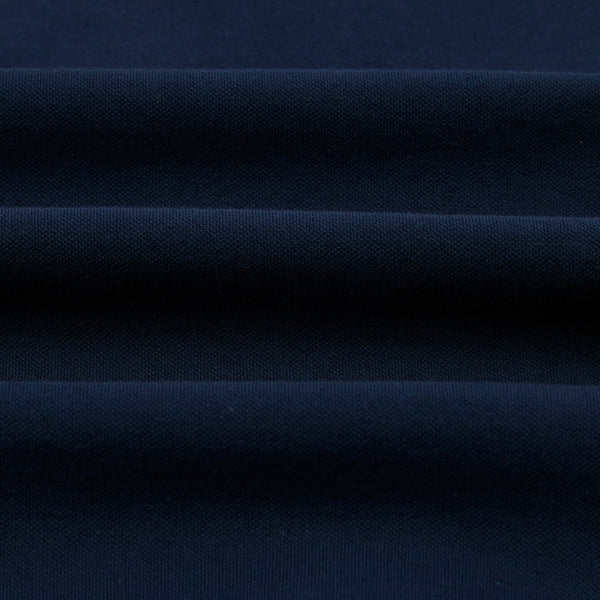 Drake's Dark Navy Piqué Cotton Polo Shirt