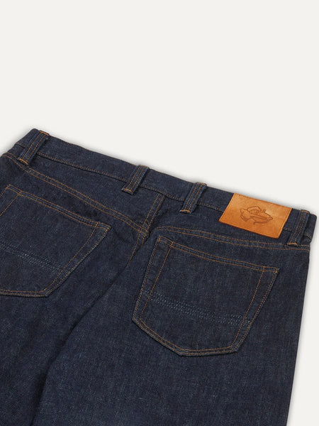 Drake's Indigo Rinse 14.2oz Japanese Selvedge Denim Five-Pocket Jeans
