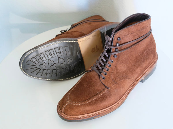 Alden NST Tanker Boots in Snuff Reverse Chamois