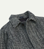 Drake's Salt and Pepper Wool Raglan Coat