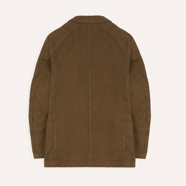 Drake's Brown Linen Gabardine Games Blazer Mk. III