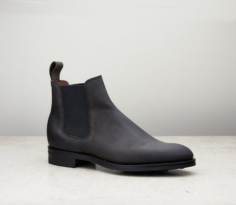 Edward Green Govan in Storm Waxed Suede