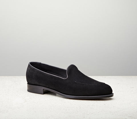 Edward Green Hampton in Black Suede