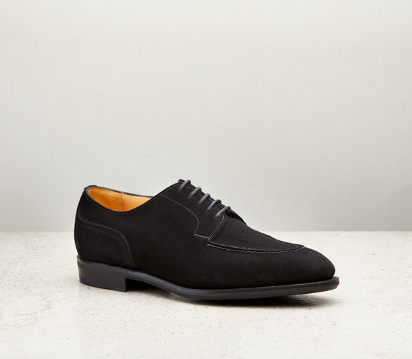 Edward Green Unlined Dover in Black Suede