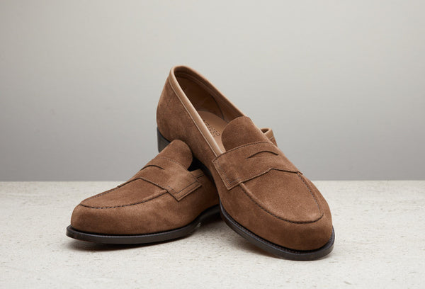 Edward Green Pimlico Unlined in Peat Suede