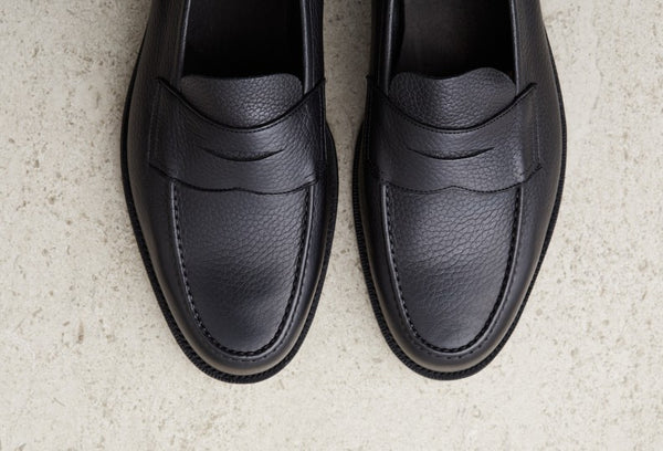 (Pre-Order) Edward Green Pimlico Unlined in Black Cotswold Grain