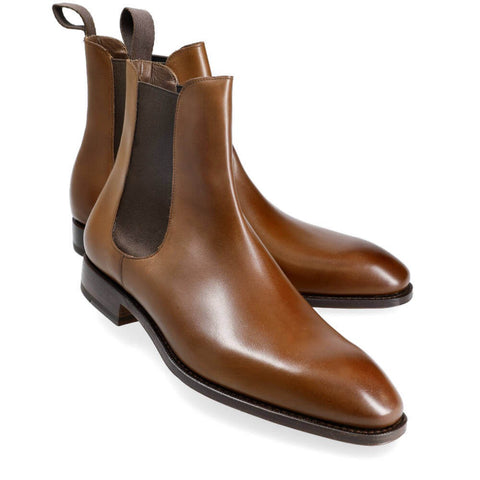 Carmina Shoemaker Chelsea Boots in Brown Calf (Simpson Last)