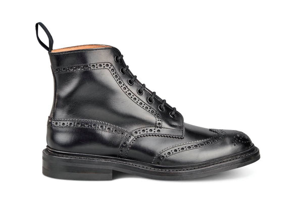 (Pre-Order) Tricker's Stow Country Boot - Black Calf